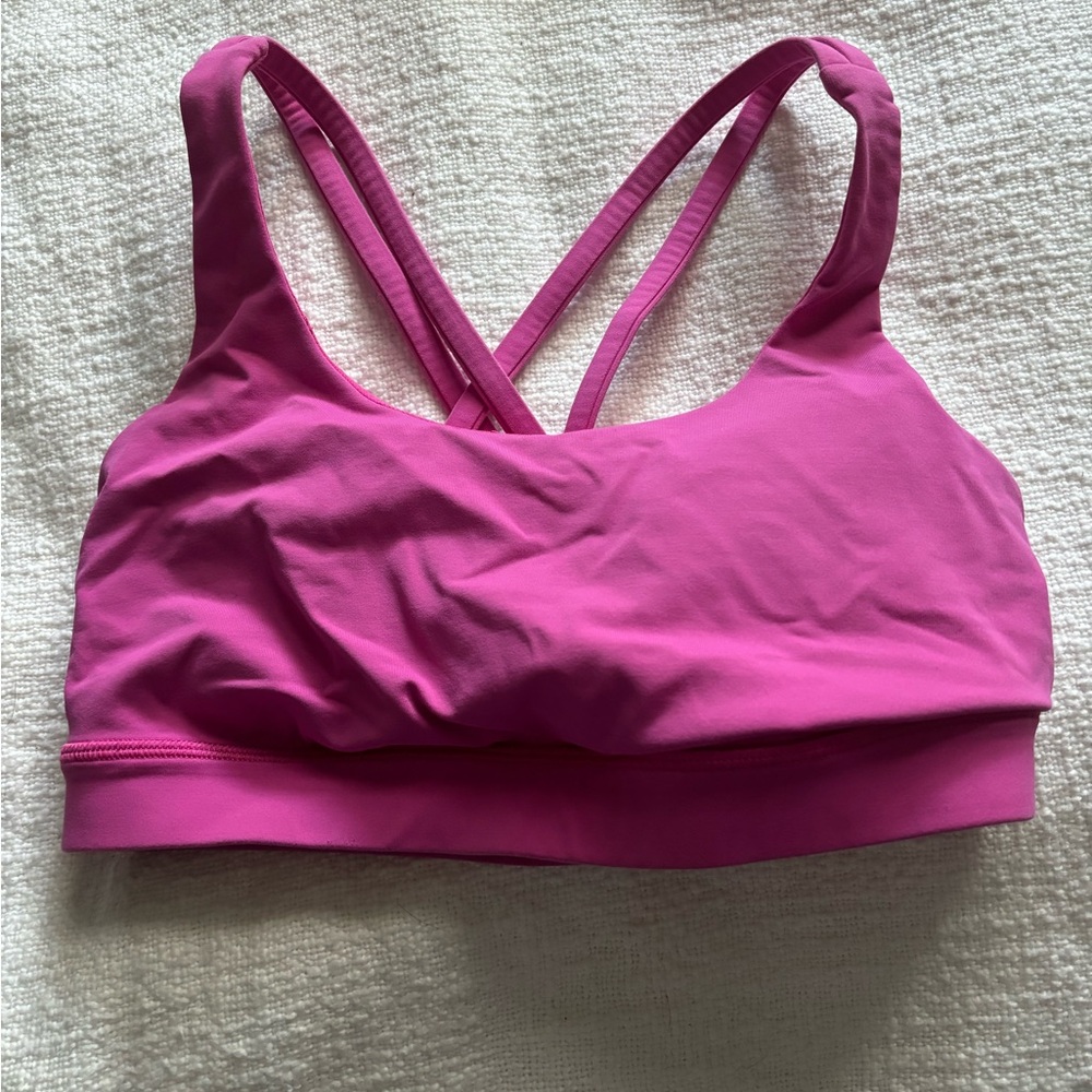 Lululemon energy bra sonic pink